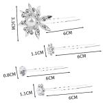 40 Pieces Bridal Hair Pins, Clips and Barrettes with Crystal Pearl Flowers, Women's Proms Hair Jewelry Accessories, Gift Stocking Stuffers for Girls