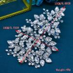 Mpoikba Wedding Hair Pieces for Brides, Rhinestone Bride Headpiece, Handmade Bridal Hair Accessories