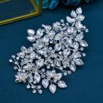 Mpoikba Wedding Hair Pieces for Brides, Rhinestone Bride Headpiece, Handmade Bridal Hair Accessories