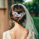 10 pcs Bride Hair Pins Rhinestone Bridal Hair Piece for Women Crystal Hair Accessories for Bride Bridesmaids Flower Girls(Silver)