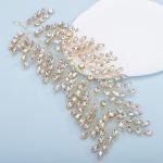 Gold Crystal Bridal Headpieces for Brides Silver Wedding Hair Accessories