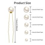 18 Piece Bridal Pearl Hair Pins Set,Elegant Wedding Hair Accessories for Women,P