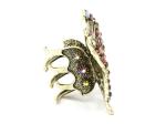 Metal hair claw rhinestones crystal elegant butterfly clip hair accessories B3