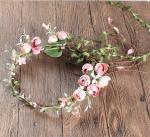 Adjustable Women's Leave Flower Headband Crown Garland Wreath Wedding Festival