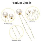 18 Piece Bridal Pearl Hair Pins Set,Elegant Wedding Hair Accessories for Women,P