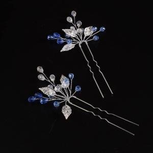 Bride Wedding Hair Pins Vintage Leaf Bead Head Piece Wedding Hair Accessories...