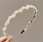 Pearl Headband Beaded Embellished Elegant Thin Headband Hair Accessory