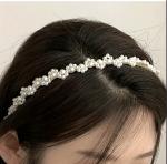 Pearl Headband Beaded Embellished Elegant Thin Headband Hair Accessory