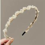 Pearl Headband Beaded Embellished Elegant Thin Headband Hair Accessory