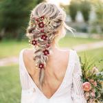 5 PCS Bridal Flower Wedding Hair Pins Crystal Pearl Headpiece Gold Wedding Hair