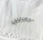 Gold Crystal Bridal Hair Clip Rhinestone Wedding Hair Barrette