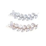 Gold Crystal Bridal Hair Clip Rhinestone Wedding Hair Barrette