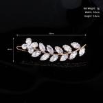 Gold Crystal Bridal Hair Clip Rhinestone Wedding Hair Barrette