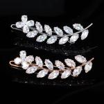 Gold Crystal Bridal Hair Clip Rhinestone Wedding Hair Barrette