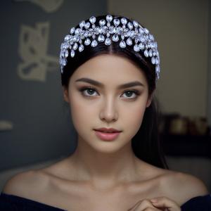 Wedding Headpieces for Women, Crystal Wedding Headband, Wedding Hair Accessories