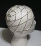 Rhinestone Mesh Headpiece Wedding Head Chain Cap Luxury Hair Accessory Crystal