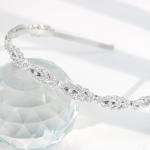 Vovii Bride Headpiece - Rhinestone Crystal Wedding Headband for Women, Diamond Headpiece for Bride (Silver)