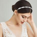 Vovii Bride Headpiece - Rhinestone Crystal Wedding Headband for Women, Diamond Headpiece for Bride (Silver)