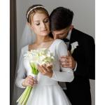 Vovii Bride Headpiece - Rhinestone Crystal Wedding Headband for Women, Diamond Headpiece for Bride (Silver)