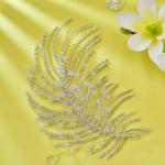 Eiaork Wedding Headband Crystal Bridal Headpiece Rhinestone Hair Accessories for Women Bride and Bridesmaids (188 Silver)