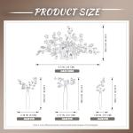 Wedding Hair Accessories: Bridal Headpiece With Hair Piece for Brides (Silver)