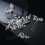 Wedding Hair Accessories: Bridal Headpiece With Hair Piece for Brides (Silver)