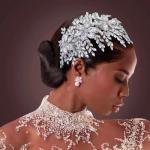 Mpoikba Bridal Hair Accessories, Wedding Hair Pieces for Brides, Rhinestone Bride Headband(Silver)