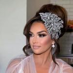 Mpoikba Bridal Hair Accessories, Wedding Hair Pieces for Brides, Rhinestone Bride Headband(Silver)