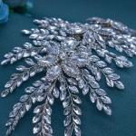 Mpoikba Bridal Hair Accessories, Wedding Hair Pieces for Brides, Rhinestone Bride Headband(Silver)