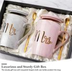 Wedding Gifts for Couples 2025, Couple Gift for Anniversary - 14Oz Ceramic Marbl