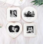 Chillever Custom Photo Ring Dish, Personalized Jewelry Holder, Picture Trinket Tray, Engagement Gift for Her, Wedding Keepsake Jewelry Dish, Memorial Gifts, Custom Couple Portrait Keepsake 3