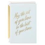 Hallmark Signature Wedding Card, Bridal Shower Card, Engagement Card (Rest of Your Lives)