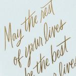 Hallmark Signature Wedding Card, Bridal Shower Card, Engagement Card (Rest of Your Lives)