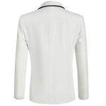 Mens Suits Slim Fit 2 Piece Floral Tuxedo Suits Blazer Pants with Bow Tie for Wedding Prom