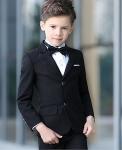 YuanLu Boys Black Suit Ring Bearer Outfit Wedding Guest Dress Clothes Kids Slim Fit Formal Wear 2T Suits for Toddler Boy