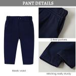 SANMIO Baby Boy Clothes Suits Infant Gentleman Outfit Collared Dress Shirt+Vest+Tie+Corsage+Pants 5Pcs Baby Suit Sets