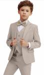 Boy Suits 5 Piece Slim Fit Suit for Kids Toddler Formal Set Wedding Outfit Sz 10