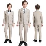 JPF Boys Suit Kids Formal Tuxedo Suits Champagne Suit for Prom Wedding Teen
