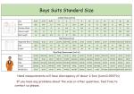 Boys Suits 3 Piece Formal Solid Slim Fit Suit Peak Lapel Blazer Pants Vest Boys