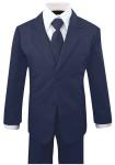 Formal Kids Toddler Boys Suit 5 pieces Set with Vest and Tie Choice of Colors 