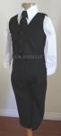 NEW BOY (Sz 2/3/4/5/6/7) FORMAL 5 PCS SUIT SET BLACK, Wedding/Party/Recital