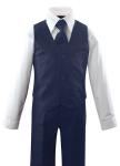 Formal Kids Toddler Boys Suit 5 pieces Set with Vest and Tie Choice of Colors 
