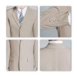 JPF Boys Suit Kids Formal Tuxedo Suits Champagne Suit for Prom Wedding Teen