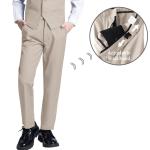 JPF Boys Suit Kids Formal Tuxedo Suits Champagne Suit for Prom Wedding Teen
