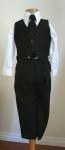 NEW BOY (Sz 2/3/4/5/6/7) FORMAL 5 PCS SUIT SET BLACK, Wedding/Party/Recital