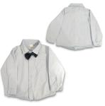 YALLET Toddler Boy Suit Wedding Outfits w/ Bowtie, Corsage, & Suspenders - 2-3T