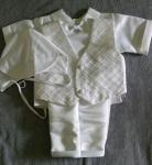 New Gift Baby Boy Baptism/Wedding/Christmas White Tuxedo Suits 5pc  XL" (18x24M)