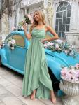 VOUIAO Women's 2026 Spring Formal Evening Gown Elegant Long Prom Dress Wedding Guest Party Cocktail Bridesmaid Maxi Dress Light Green M