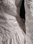 Jasmine Classic Wedding White  Dress Gown Elegant Train Long Sleeve sZ M