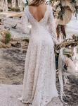 Women’s Boho White Lace Formal Bridal Wedding Dress 14 NWT